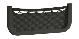 Накладной карман с сеткой 250x115x30 мм, черный (48-434-21)